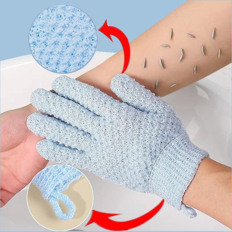 Exfoliating Scrub Mens - مجموعة قفازات حمام مقشرة مكونة من
