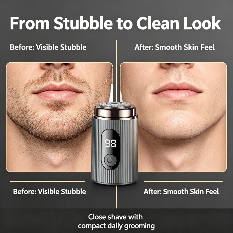 ماكينة حلاقة كهربائية صغيرة مح - مراجعة Men'S Grooming Razor Kit وسعره
