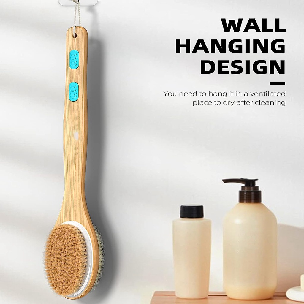 فرشاة تنظيف الظهر للاستحمام، ف - مراجعة Exfoliating Scrub Mens وسعره