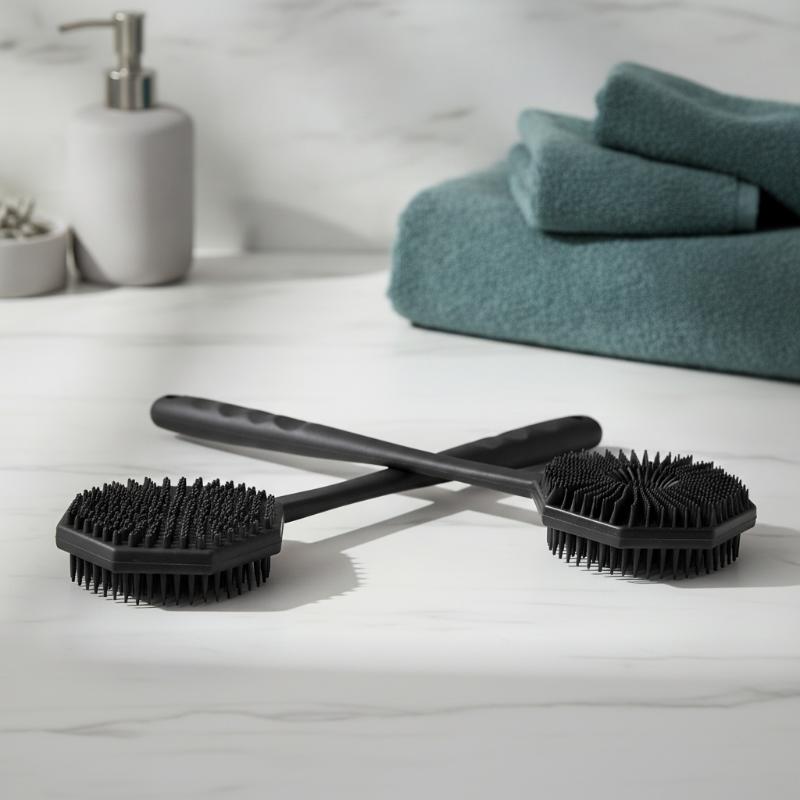 فرشاة استحمام سيليكون ذات شعير - مراجعة Exfoliating Scrub Mens وسعره