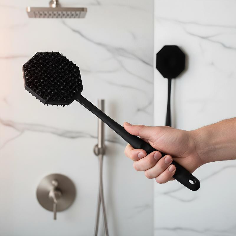 فرشاة استحمام سيليكون ذات شعير - مراجعة Exfoliating Scrub Mens وسعره