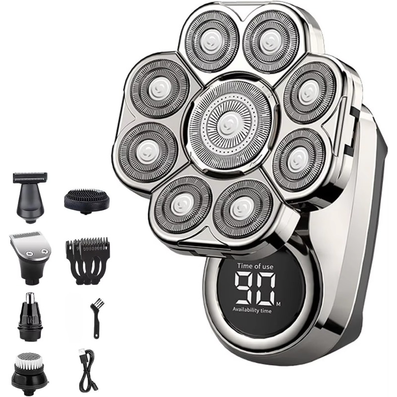ماكينة حلاقة كهربائية 9D للرجا - مراجعة Men'S Grooming Razor Kit وسعره