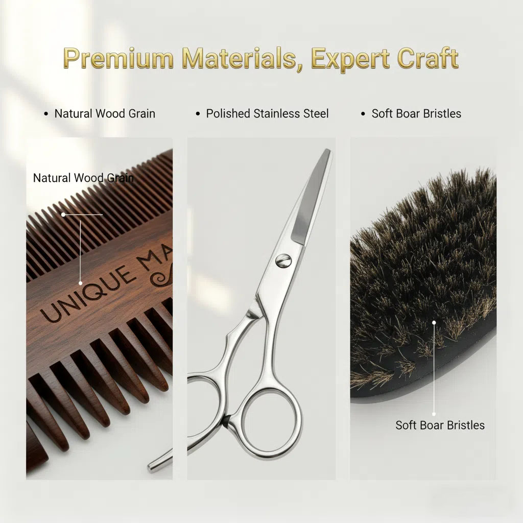 مجموعة اللحية الرجالية الفريدة - مراجعة Shaving Brush Set وسعره