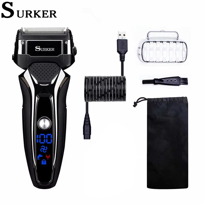 ماكينة حلاقة كهربائية Surker ل - مراجعة Men'S Grooming Razor Kit وسعره